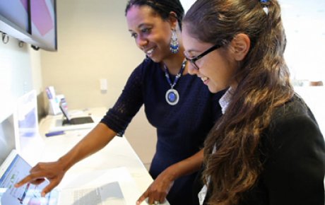 Photo of TechGirls Participant and Mentor