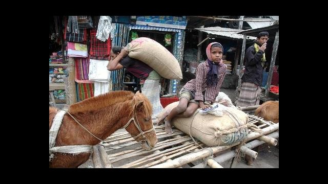 Market scene in Kurigram, North Bengal