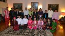 The group poses after a dinner hosted by Ambassador Than Swe at the Embassy in Washington, D.C. 