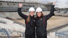 In the build up to the 2014 FIFA World Cup, Brazil still has a lot of work to do. Sports envoys Foudy and Chastain visit a soccer stadium under construction.