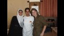 A Camp Counselor with students at the annual American Village English Access Micrsosholarship Summer Program in Aqaba, Jordan.