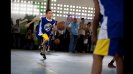 A Venezuelan boy demonstrates the determination and effort required to make progress in sports.