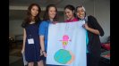 TechGirls present an avatar who speaks in Java to inspire other girls.