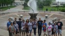 The group visit Creighton University in Nebraska to use the swimming facilities and learn about college life in America.