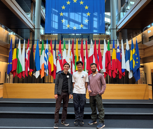Dominic visits the European Parliament in Strasbourg, France, with his fellow CBYX participants.