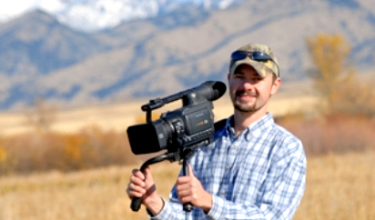 Dawson Dunning, participant in the Fulbright U.S. Student Program to New Zealand, 2008-2009. Picture taken on the Gallatin River outside Bozeman, Montana. (Photo Credit: Kelly Gorham, MSU News).