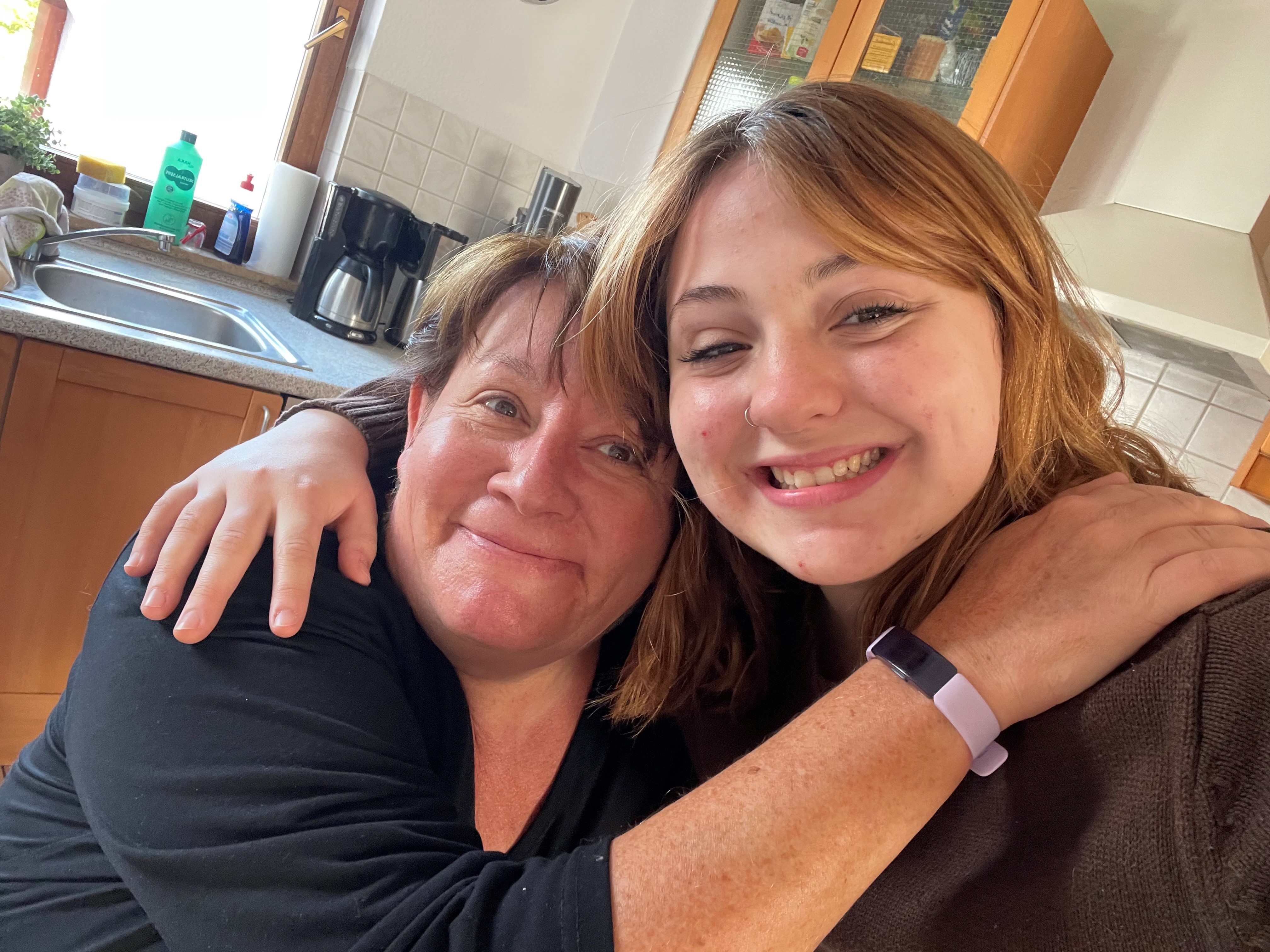 Maddison with host mom