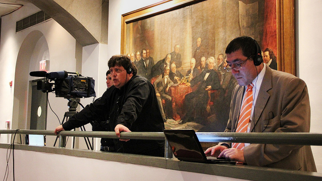 Edward R. Murrow 2011 Cooper Union Media Literacy: A Western Hemisphere Affairs participant interacts via social media during a media literacy session of the program in New York, NY.