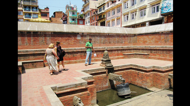 Nag Bahal Hiti, Lalitpur, Nepal: This historic step well in Lalitpur draws fresh drinking water from an ancient water supply system.