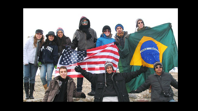 Youth Ambassadors visit Yellowstone National Park in Montana.