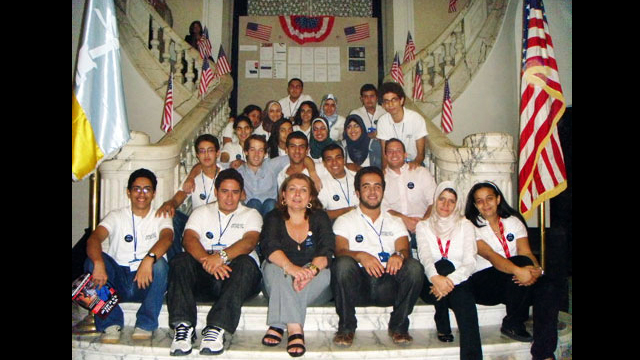 College Fair Volunteers and Competitive College Club students in Egypt.
