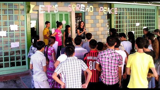 Second place winner: &quot;Let&#039;s Spread Peace Action&quot;