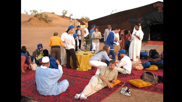 NSLI-Y scholars find an oasis in the Sahara desert.