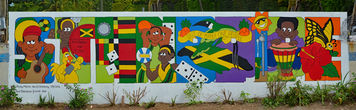 Standpipe mural in Jamaica