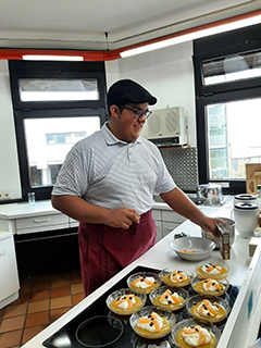 Jose cooking at a restaurant