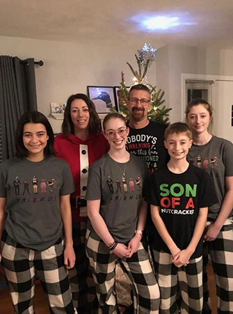 Image of Leni with her host family