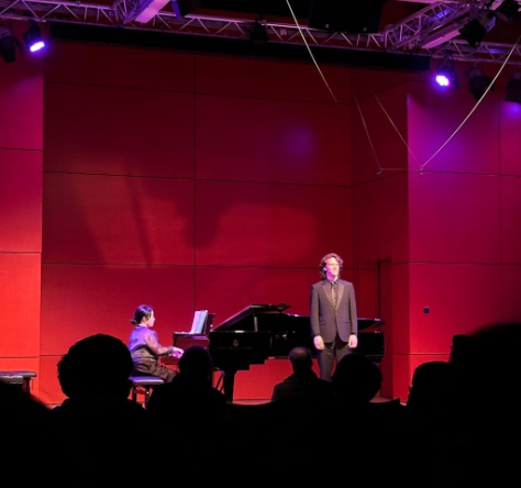 Mario delivering an opera performance.