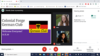 Pamela Green german club meeting