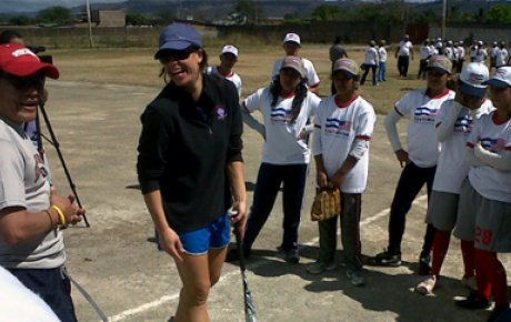     As a member of the State Department’s Council to Empower Women and Girls through Sports, Jessica Mendoza truly engaged in “fieldwork” by leading a softball clinic for teenage girls in Nicaragua.