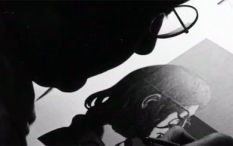 Video still from the Milton Glaser Fulbright Student to Italy, 1952 video