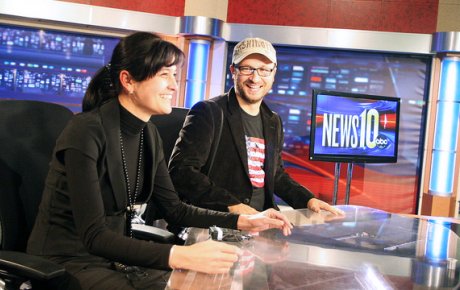 Russian speaking Edward R. Murrow participants visit ABC News 10 in Sacramento, CA