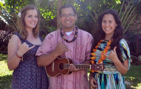 Norina at the Polynesian Culture Museum in Hawaii