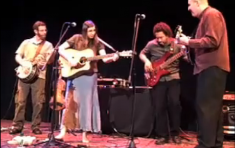 The American Bluegrass band, The Student Loan, performs during their Rhythm Road tour of Asia.