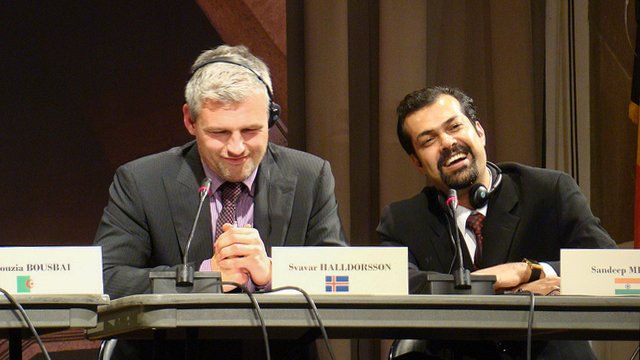 Edward R. Murrow-  Cooper Union Panel: Svavar Halldorsson of Iceland and Mishra Sandeep of India share their experiences on a Edward R. Murrow panel in New York, NY.