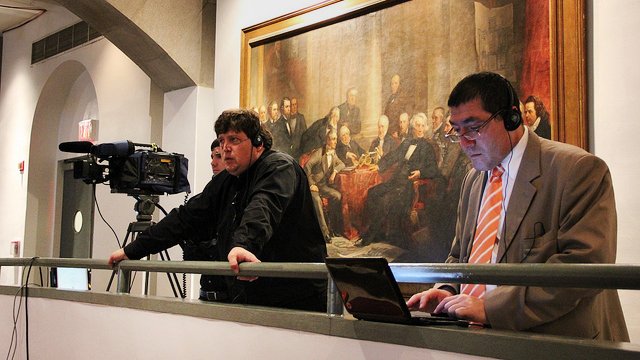 Edward R. Murrow 2011 Cooper Union Media Literacy: A Western Hemisphere Affairs participant interacts via social media during a media literacy session of the program in New York, NY.