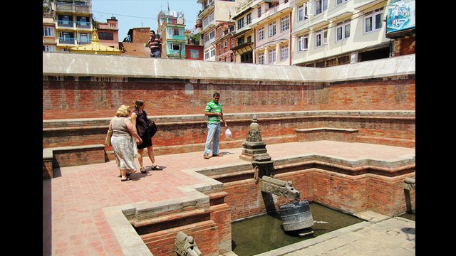 Nag Bahal Hiti, Lalitpur, Nepal: This historic step well in Lalitpur draws fresh drinking water from an ancient water supply system.