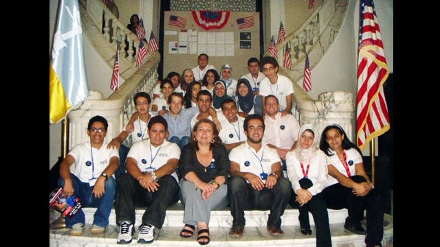 College Fair Volunteers and Competitive College Club students in Egypt.