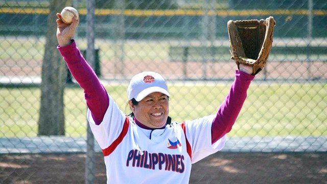 One of the coaches shows her enthusiasm during a clinic.