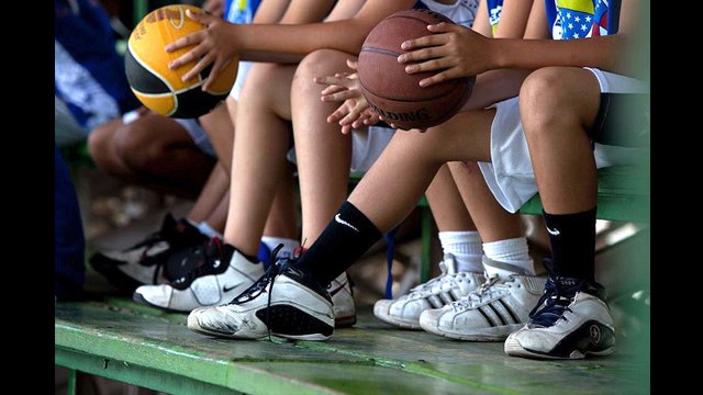 Sneakers are a must for the intensive basketball clinics.