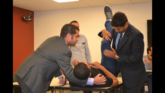 The coaches learned about medical prevention and treatment strategies specific to soccer injuries.