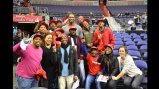 On a visit to the Verizon Center, coaches met NBA Wizards player Kevin Seraphin