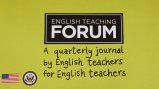 Title graphic reads: English Teaching Forum, a quarterly journal by English Teachers for English Teachers