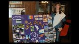 Xenia with her International Education Week presentation board. Xenia with her International Education Week presentation board.