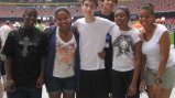 NSLI-Y students visit the Olympic stadium in Beijing, China.