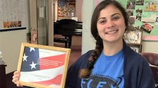 Manana, a FLEX Student from Georgia, Brought Cheer to U.S. Seniors and Veterans Manana, a FLEX Student from Georgia, Brought Cheer to U.S. Seniors and Veterans