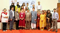 "Citizen diplomats" Heather Layton and Brian Bailey at the University of Karachi for the "Social Intervention Conference 2012: A Better Tomorrow for the Coming Generation". The conference was organized by two IVLP alumni.