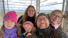 Leah with her host family in Berlin